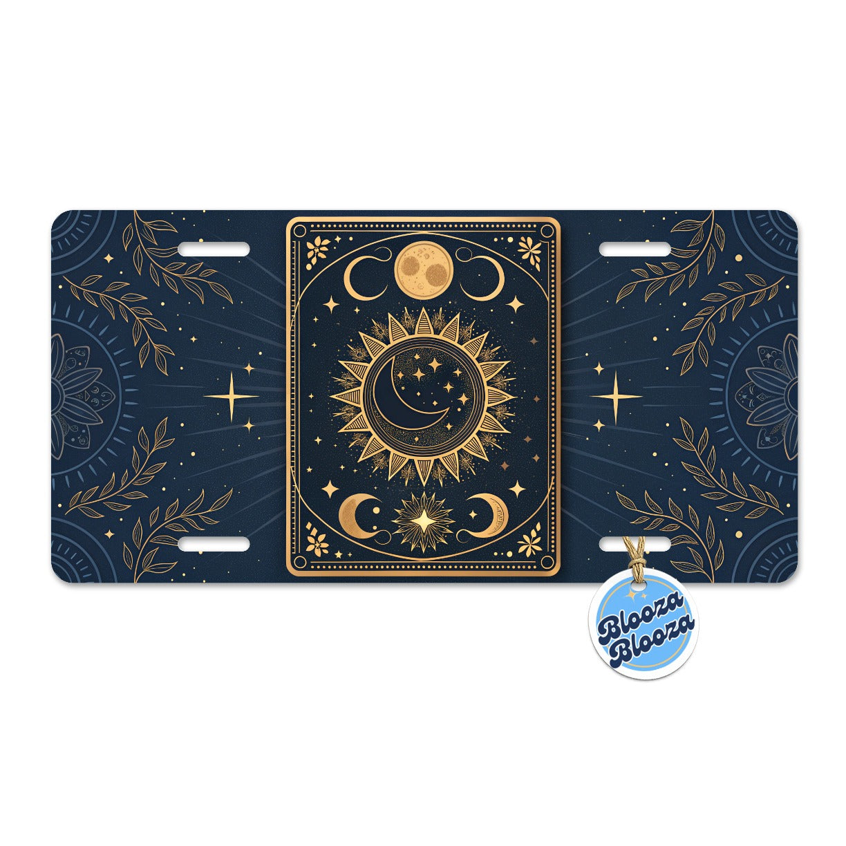 Mystical Divination Tarot Card Metal Vanity Novelty Tag License Plate for Trucks Cars SUVs