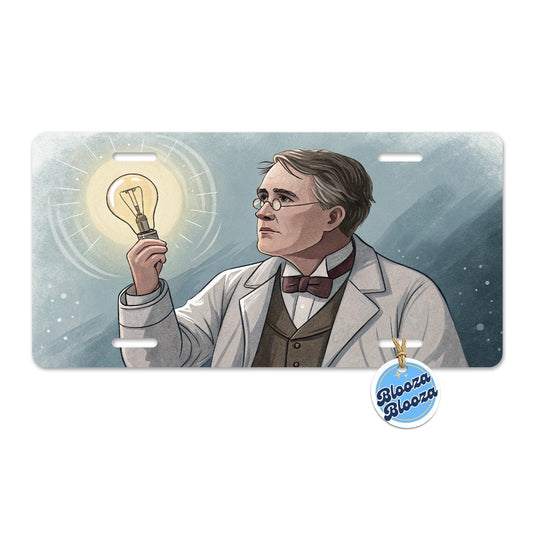 Thomas Edison American Inventor Metal Vanity Novelty Tag License Plate for Trucks Cars SUVs