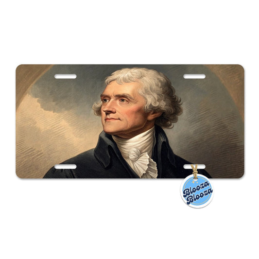 Thomas Jefferson American President Metal Vanity Novelty Tag License Plate for Trucks Cars SUVs