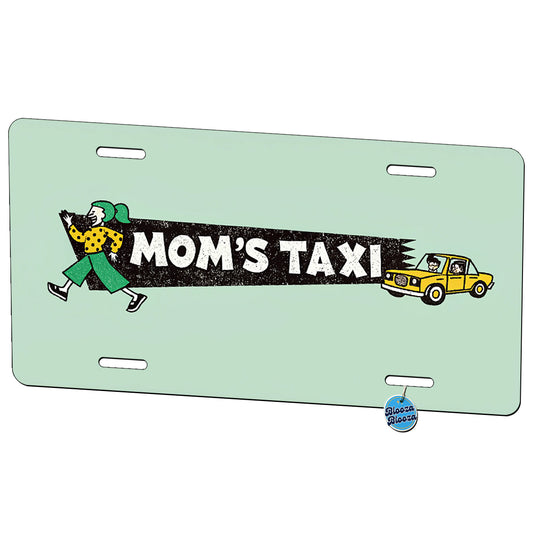Mom's Taxi Funny Metal Vanity Novelty Tag License Plate for Trucks Cars SUVs