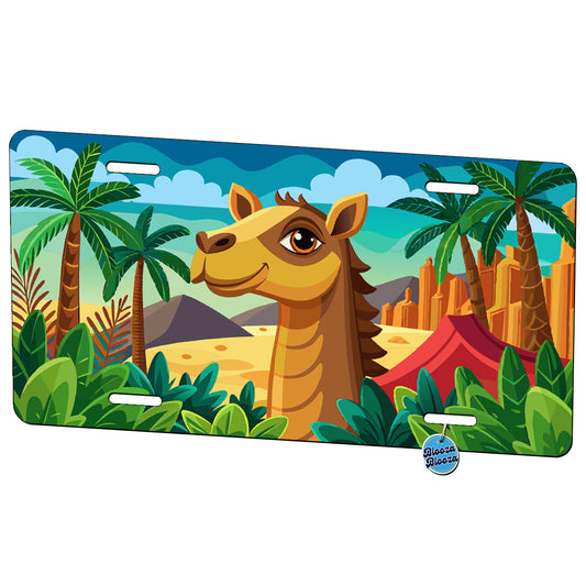 Peeking Camel Metal Vanity Novelty Tag License Plate for Trucks Cars SUVs