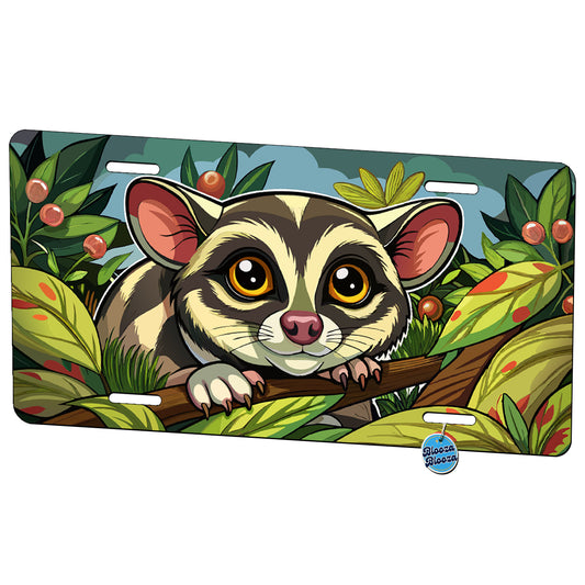 Peeking Sugar Glider Metal Vanity Novelty Tag License Plate for Trucks Cars SUVs