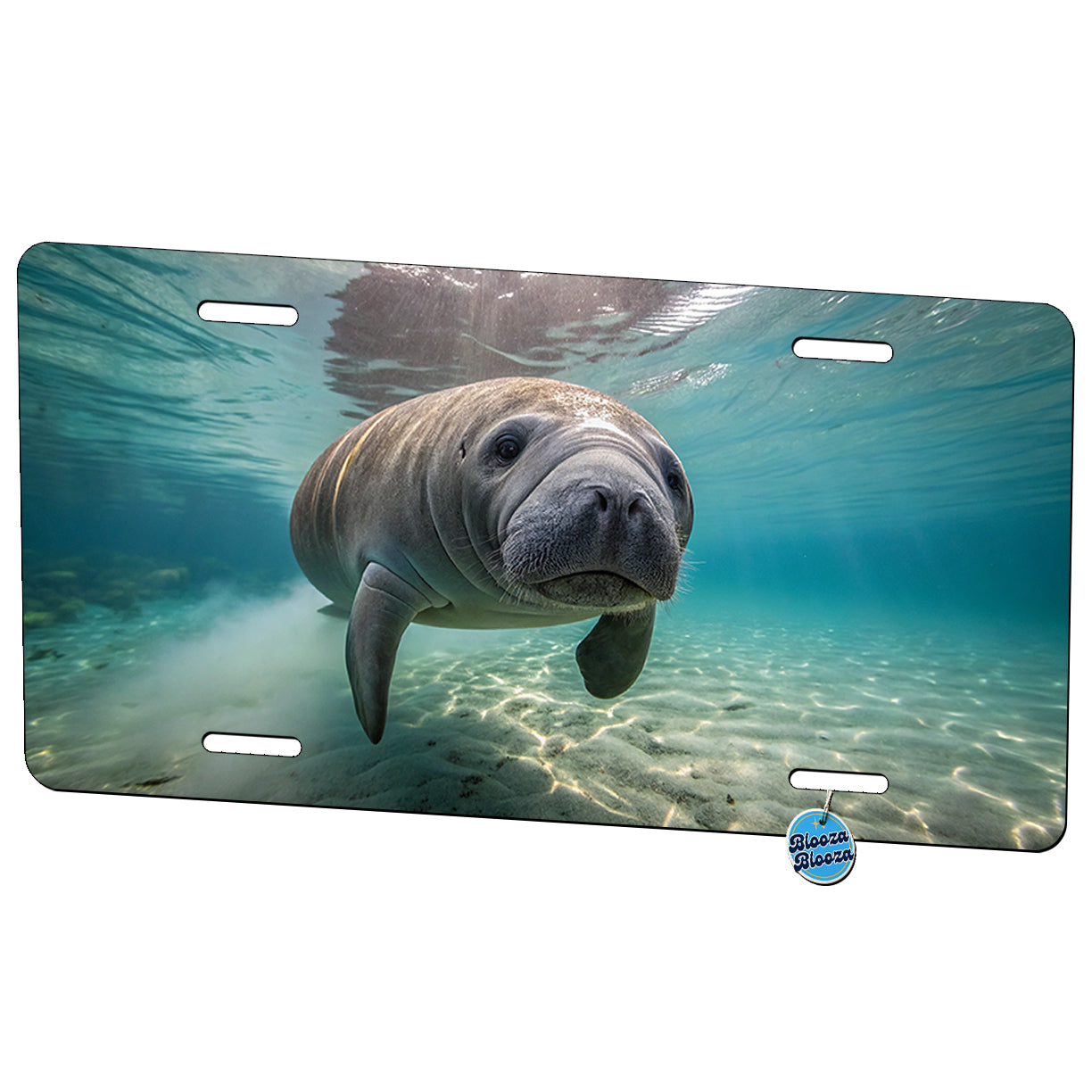 Beautiful Manatee Metal Vanity Novelty Tag License Plate for Trucks Cars SUVs