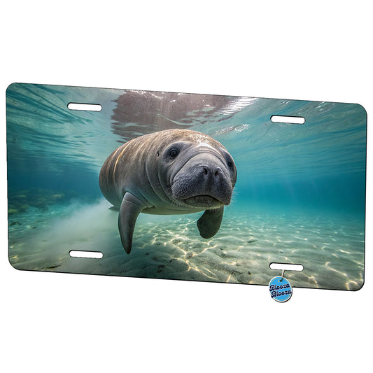 Beautiful Manatee Metal Vanity Novelty Tag License Plate for Trucks Cars SUVs