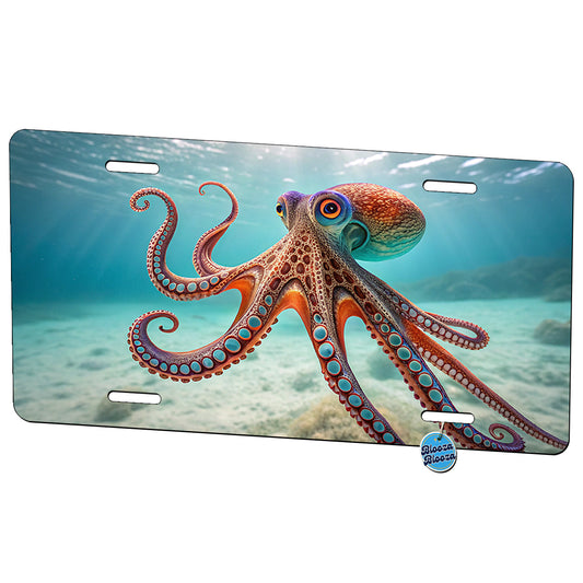 Beautiful Octopus Metal Vanity Novelty Tag License Plate for Trucks Cars SUVs