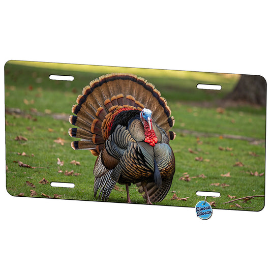Beautiful Turkey Bird Metal Vanity Novelty Tag License Plate for Trucks Cars SUVs