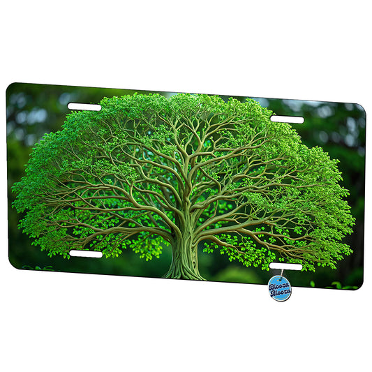 Green Tree Of Life Metal Vanity Novelty Tag License Plate for Trucks Cars SUVs
