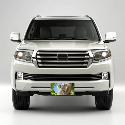 Koala Marsupial Climbing Tree Australia Metal Vanity Novelty Tag License Plate for Trucks Cars SUVs