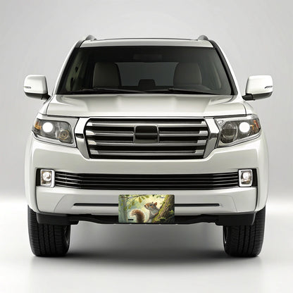 Peeking Squirrel in the Forest Metal Vanity Novelty Tag License Plate for Trucks Cars SUVs