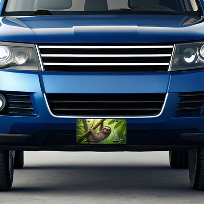Sloth In Nature Metal Vanity Novelty Tag License Plate for Trucks Cars SUVs