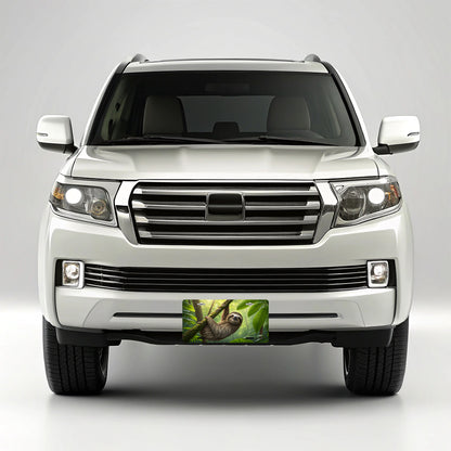 Sloth In Nature Metal Vanity Novelty Tag License Plate for Trucks Cars SUVs