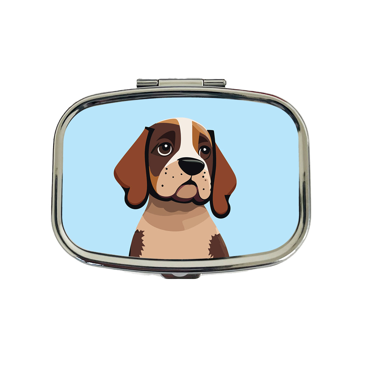 American English Coonhound Dog Travel Pill Box Case