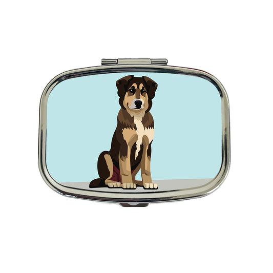 Anatolian Shepherd Dog Sitting Travel Pill Box Case