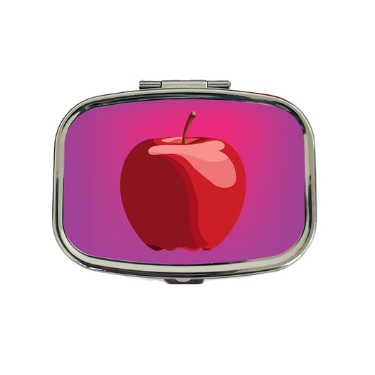 Apple Red Fruit Travel Pill Box Case