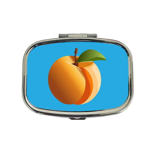 Apricot Fruit Travel Pill Box Case