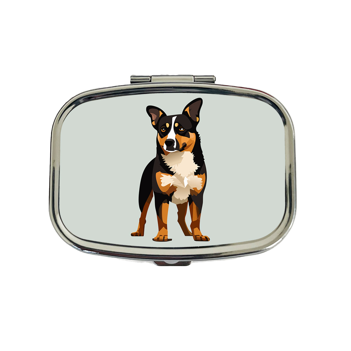 Australian Cattle Dog Standing Travel Pill Box Case