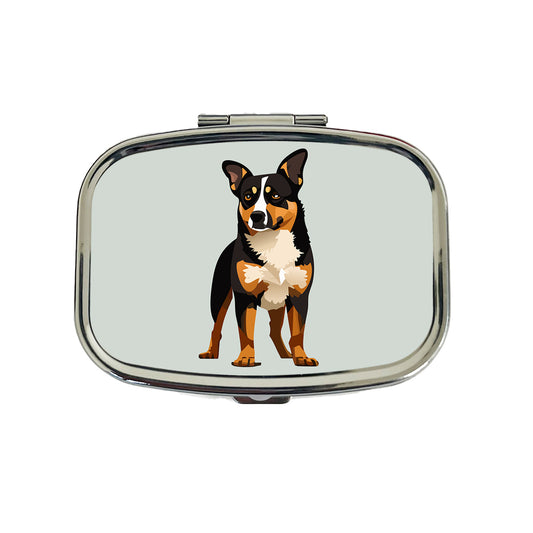 Australian Cattle Dog Standing Travel Pill Box Case
