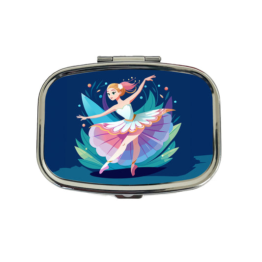 Ballerina Ballet Dancer Cute Travel Pill Box Case