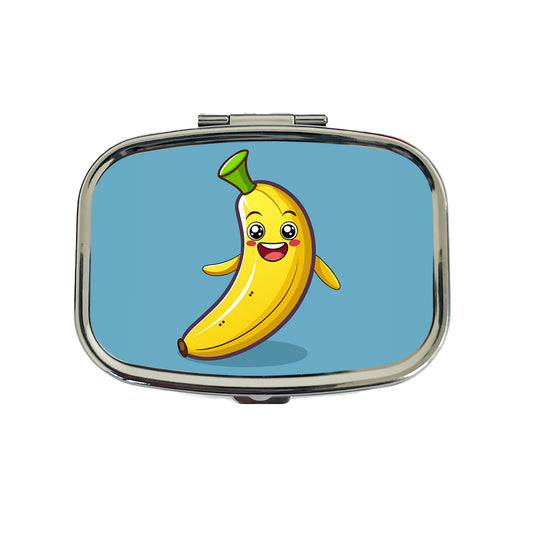 Banana Happy Fruit Travel Pill Box Case