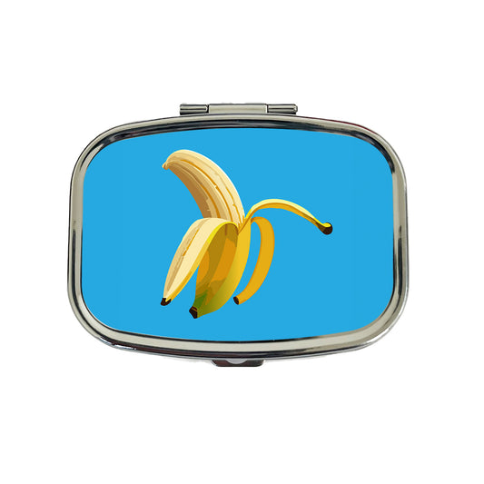Banana Peeled Fruit Travel Pill Box Case