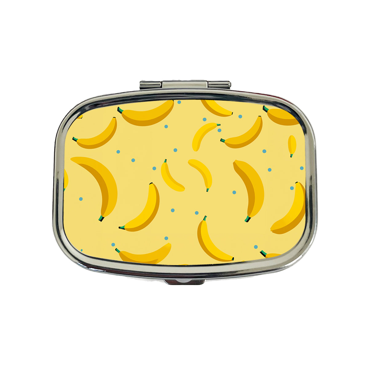 Bananas Oodles Pattern Travel Pill Box Case