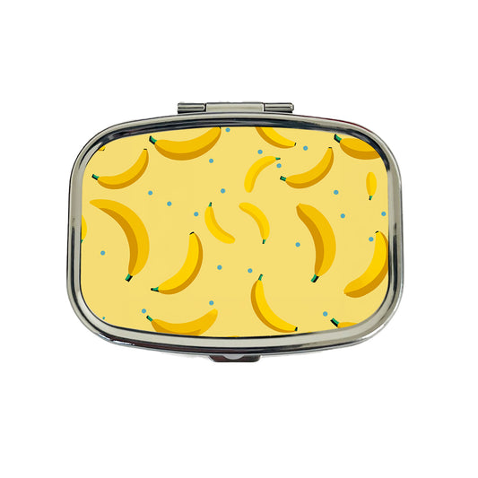 Bananas Oodles Pattern Travel Pill Box Case