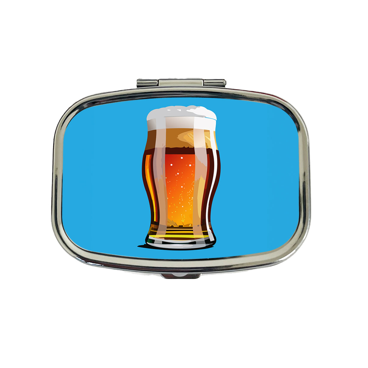 Beer Glass Mug Travel Pill Box Case