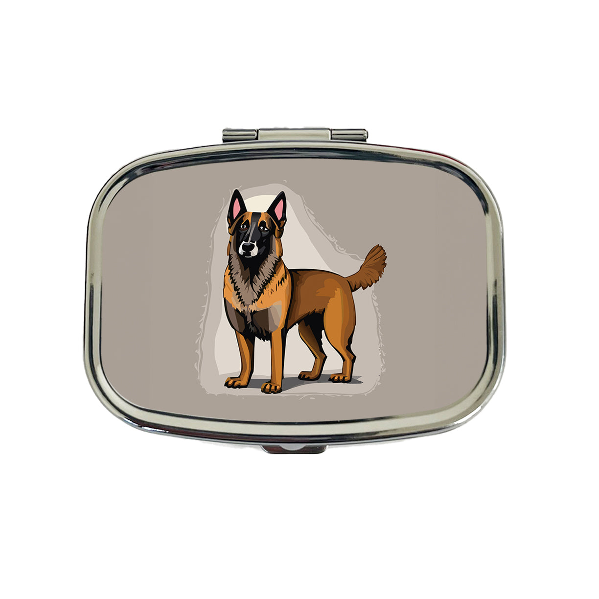 Belgian Shepherd Dog Standing Travel Pill Box Case