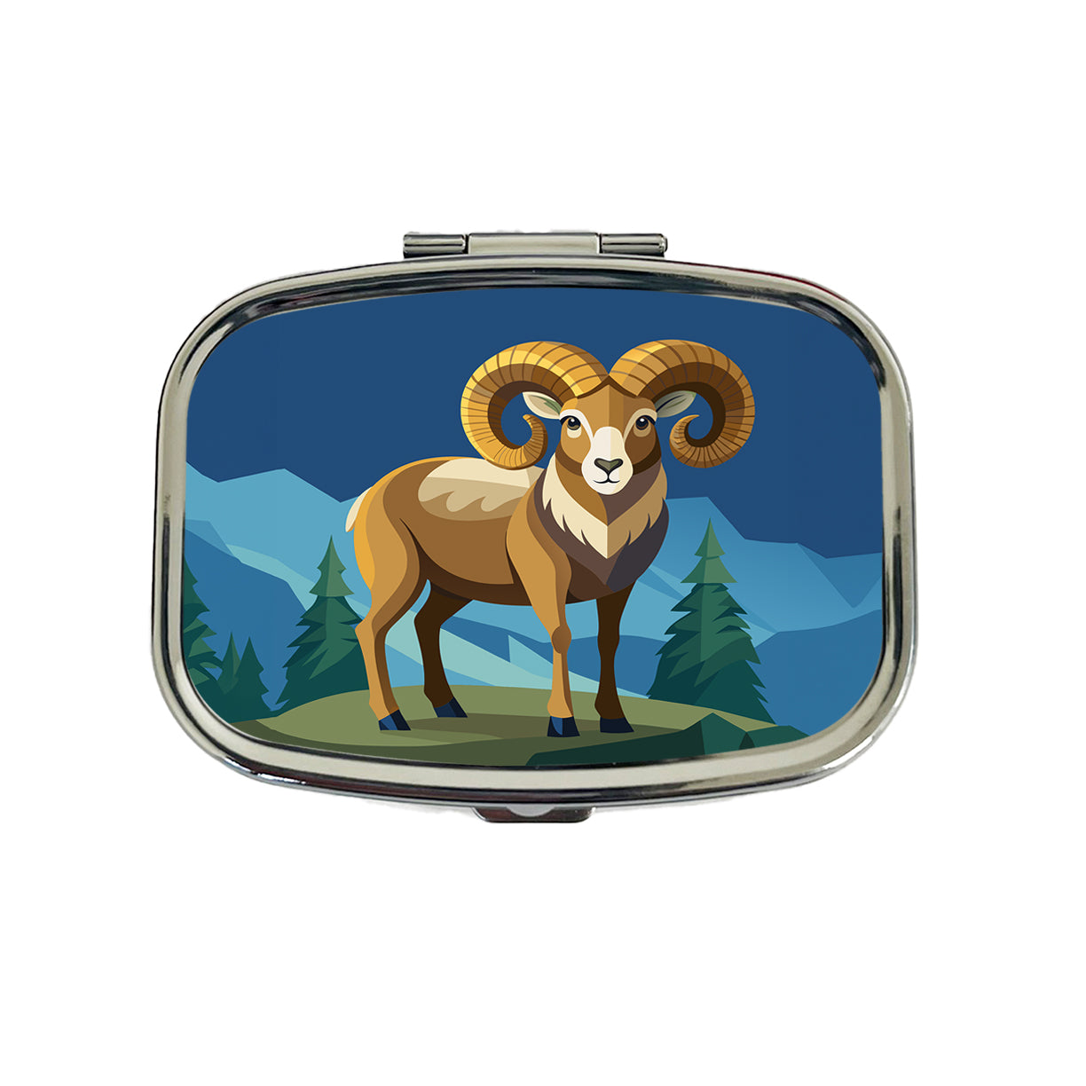 Bighorn Sheep Travel Pill Box Case