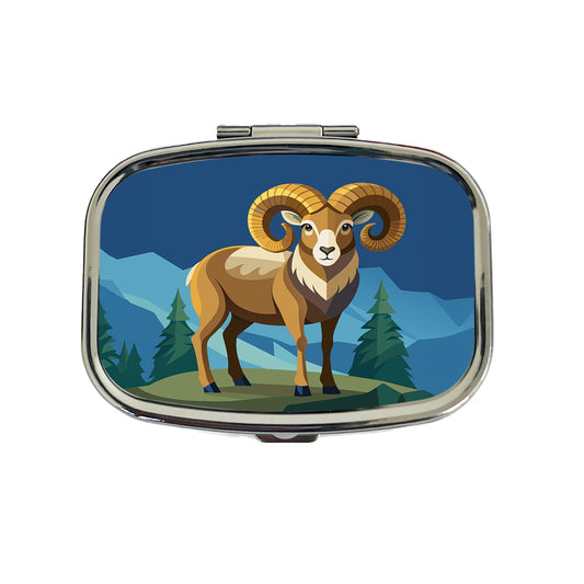 Bighorn Sheep Travel Pill Box Case