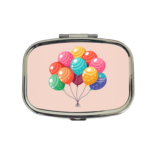 Birthday Balloons Happy Travel Pill Box Case