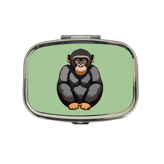 Bonobo Pygmy Chimpanzee Primate Africa Travel Pill Box Case