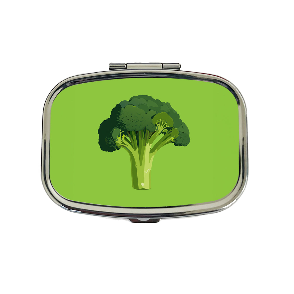 Broccoli Vegetable Vegan Vegetarian Travel Pill Box Case