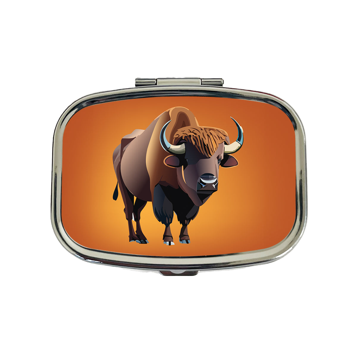 Buffalo Standing Travel Pill Box Case