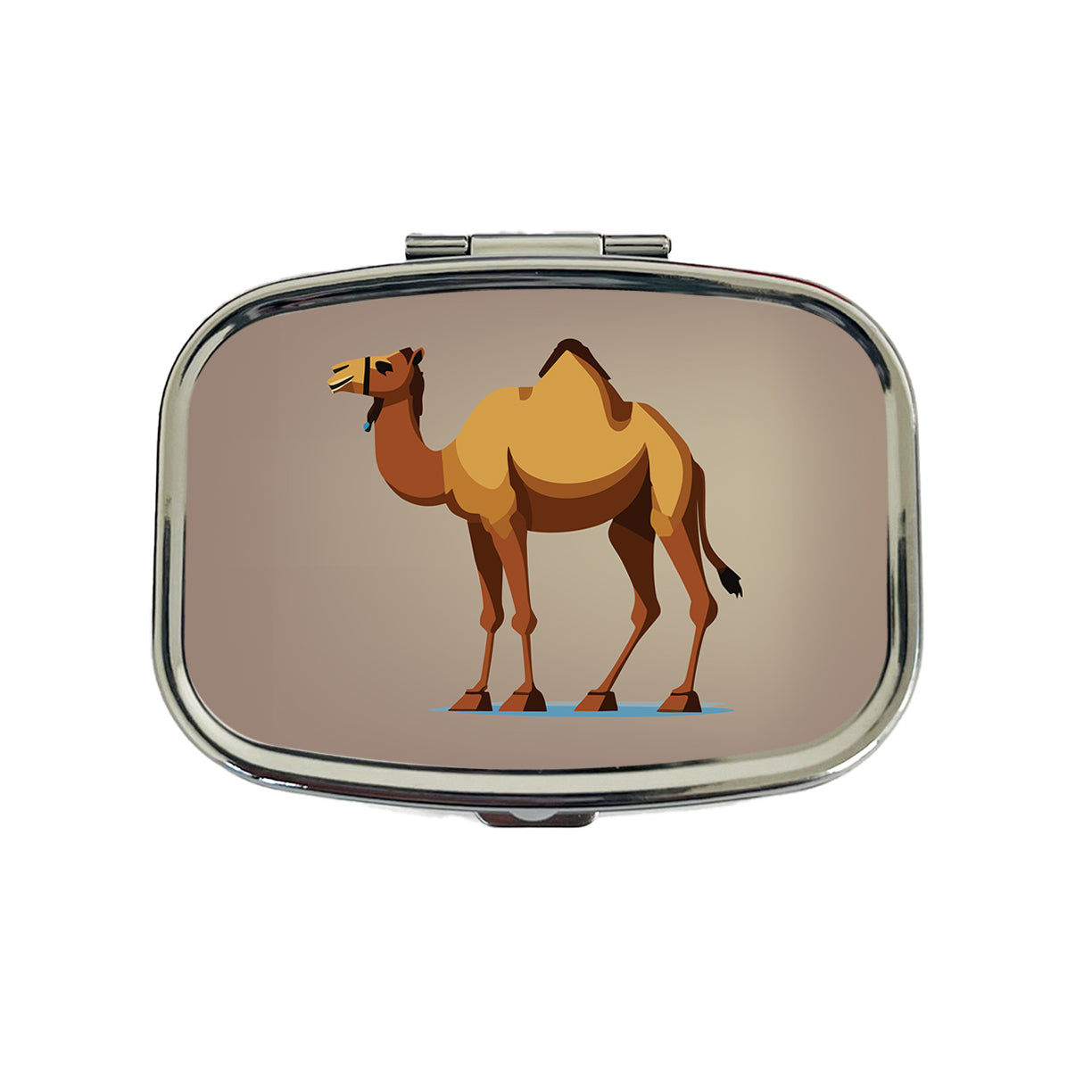 Camel Standing Travel Pill Box Case