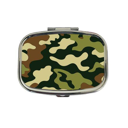Camouflage Pattern Travel Pill Box Case