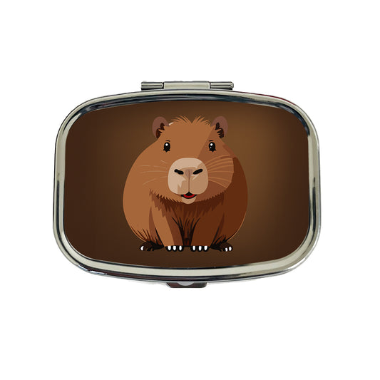 Capybara Happy Travel Pill Box Case