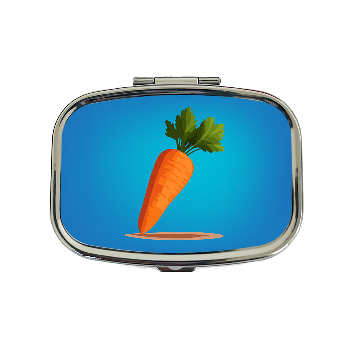 Carrot Cute Vegetable Vegetarian Vegan Travel Pill Box Case