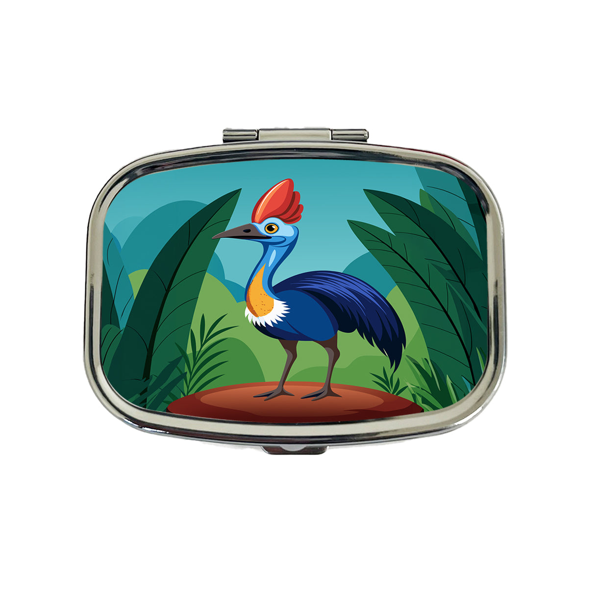 Cassowary Flightless Bird Australian Travel Pill Box Case