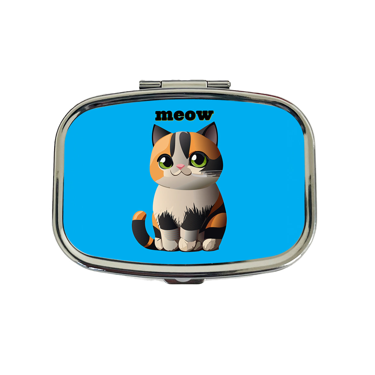 Cat Cute Meow Travel Pill Box Case