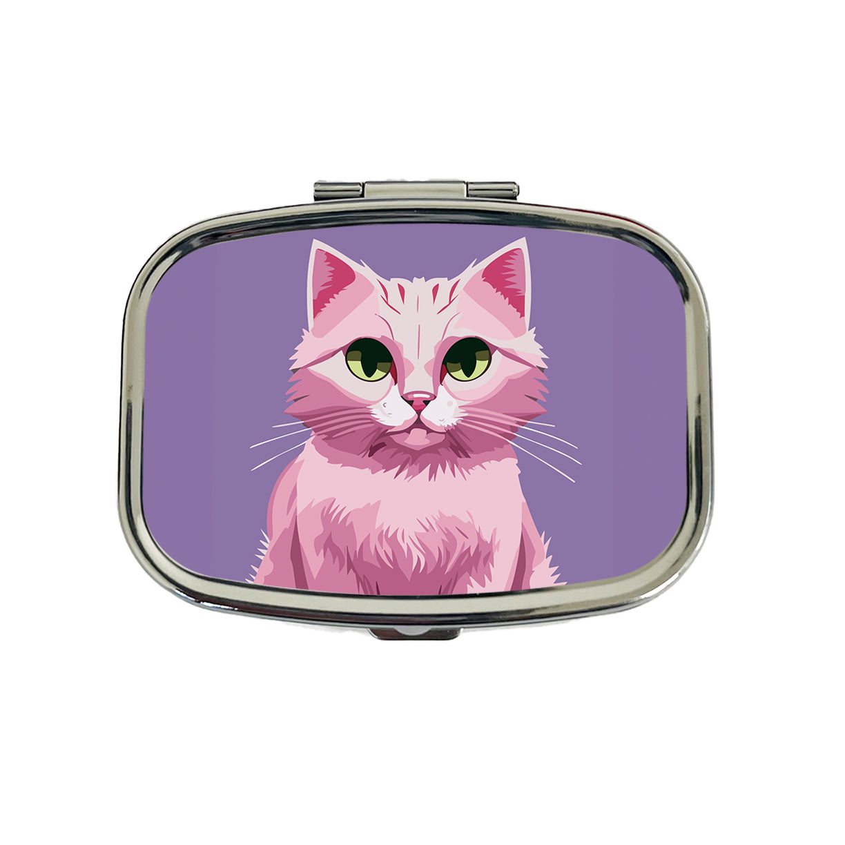 Cat Pink Travel Pill Box Case