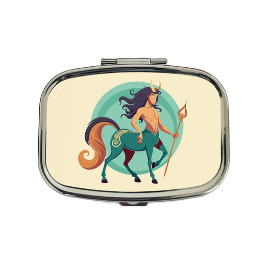 Centaur Greek Mythology Travel Pill Box Case