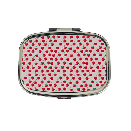 Cherries Cherry Cute Pattern Travel Pill Box Case