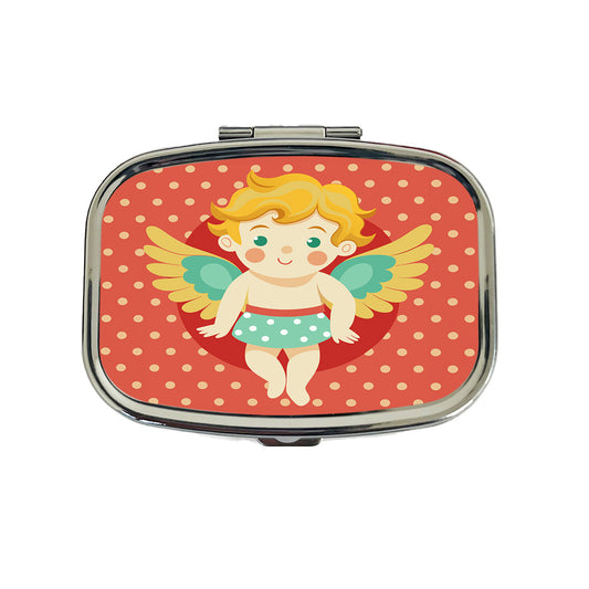 Cherub Cupid Cute Valentines Day Travel Pill Box Case