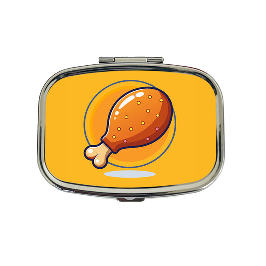 Chicken Drumstick Travel Pill Box Case