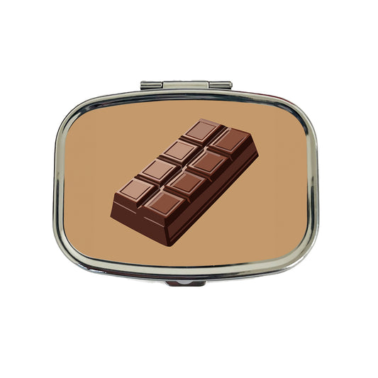 Chocolate Bar Candy Travel Pill Box Case