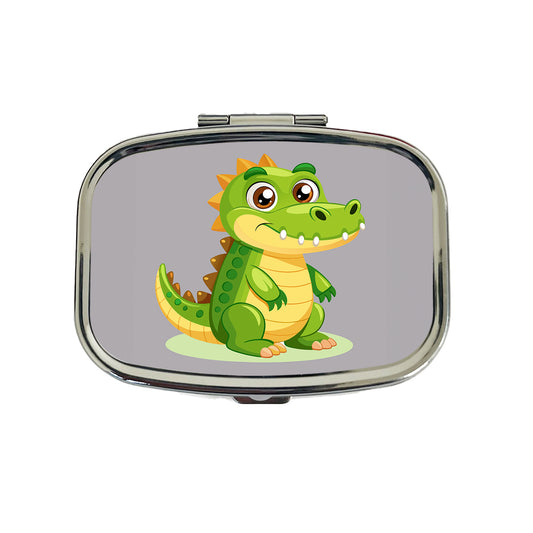 Crocodile Alligator Cute Travel Pill Box Case