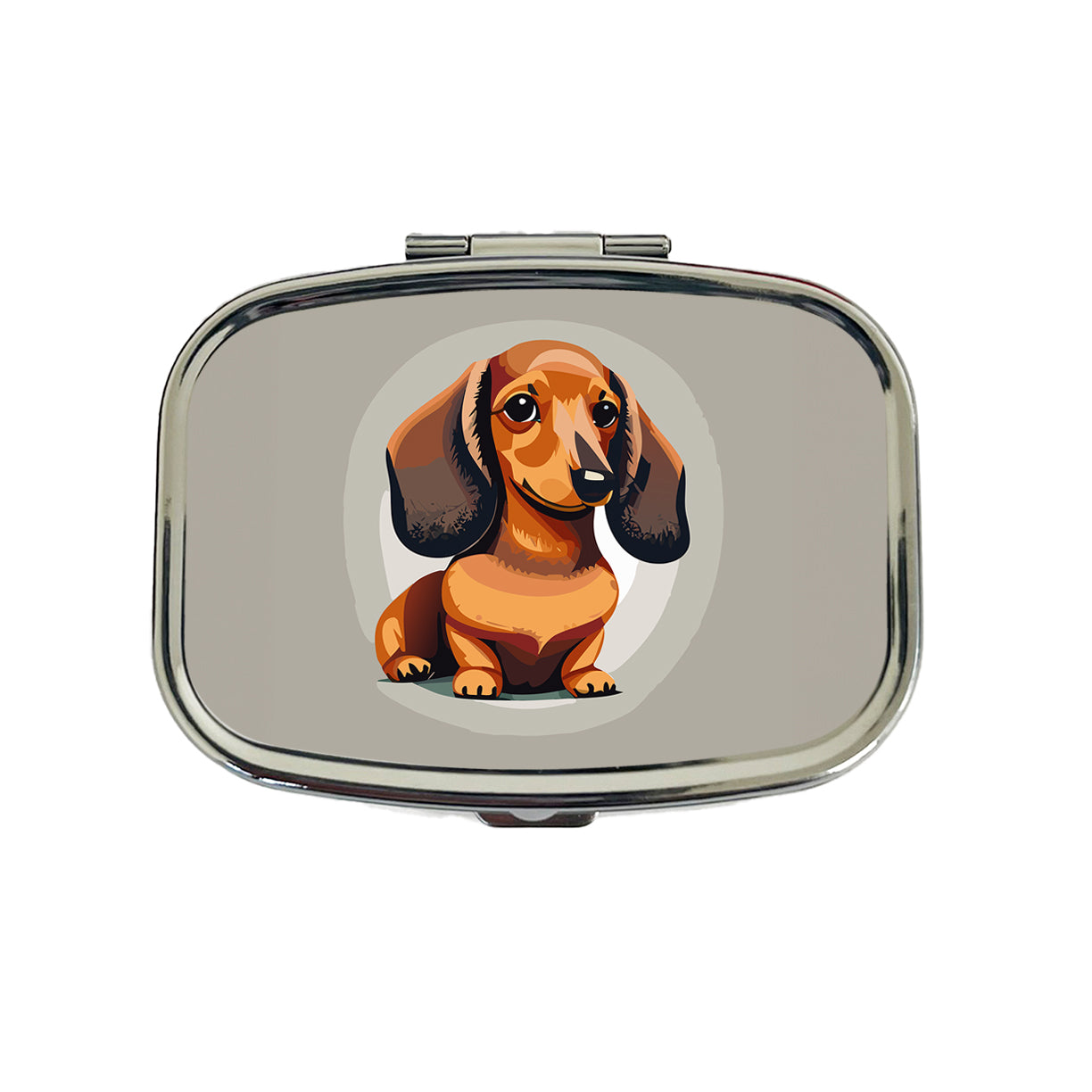 Dachshund Dog Cute Travel Pill Box Case