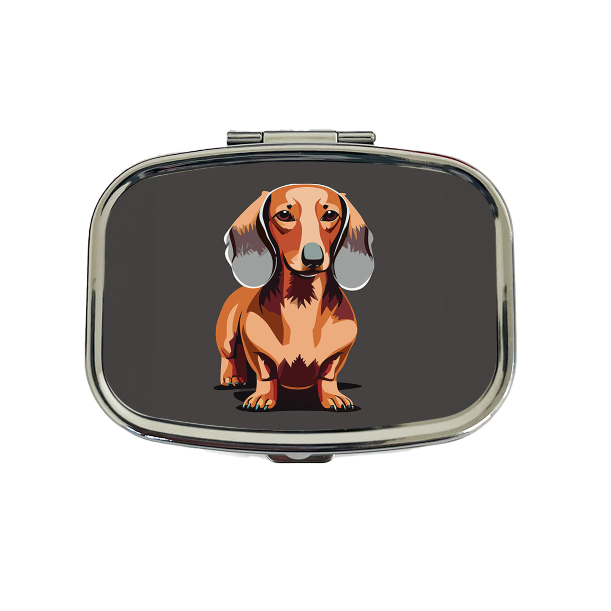 Dachshund Dog Standing Travel Pill Box Case