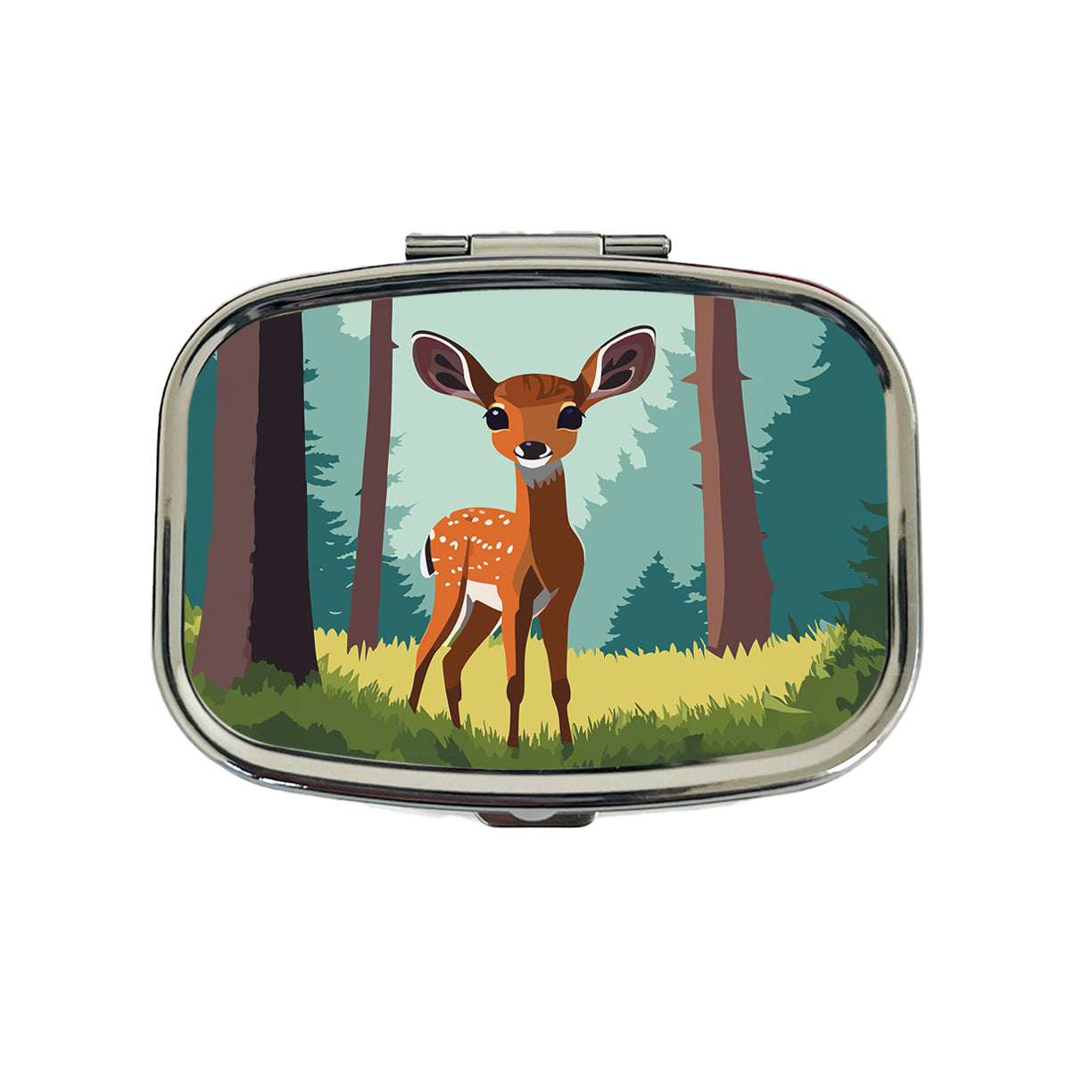 Deer Fawn Standing Travel Pill Box Case
